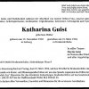 Mueller Katharina 1910-1994 Todesanzeige